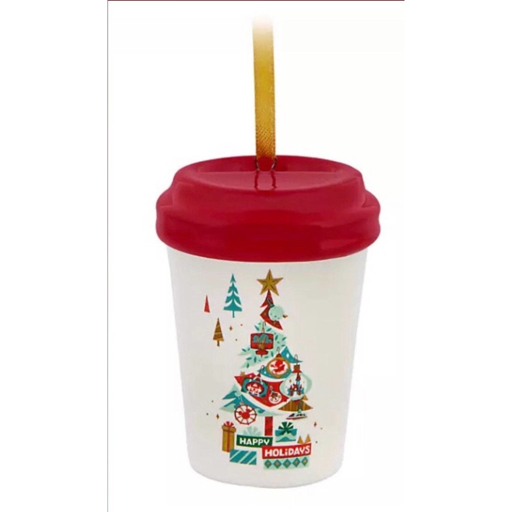 Disney Parks Happy Holidays Starbucks Mini Tumbler Ornament - Picture 5 of 6